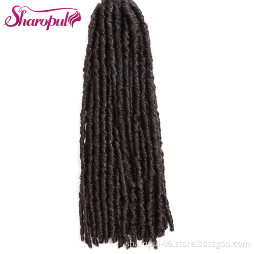 20inch Soft Dreadlocks Crochet Braids Jumbo Dread Hairstyle Ombre Synthetic Faux Locs Braiding Hair Extensions